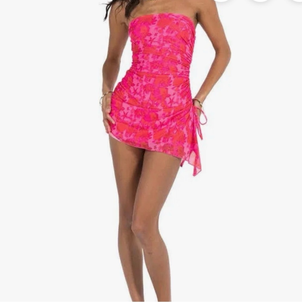 Princess Polly Pink Floral Mini Dress